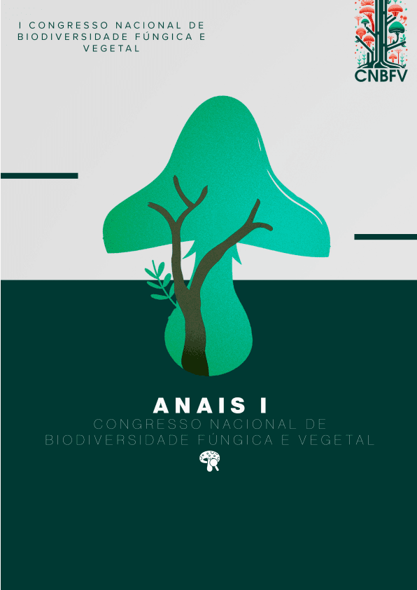 Capa original dos Anais do I Congresso Nacional de Biodiversidade Fúngica e Vegetal